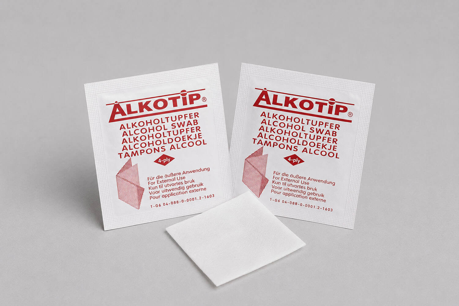 Using alcohol swabs for injections