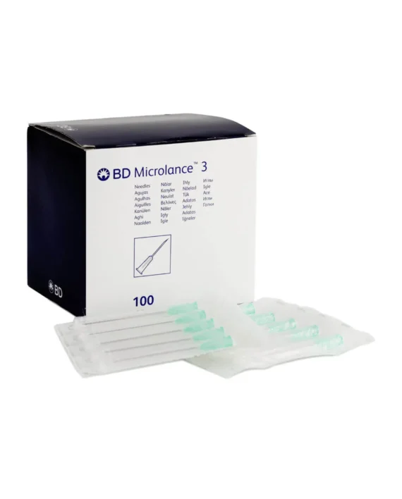 BD Microlance Hypodermic Needles 21G × 50MM Green (100 pieces)